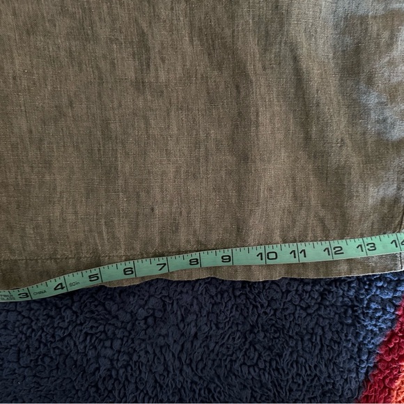 EILEEN FISHER Olive Green Classic LINEN Bermuda Shorts 8” Inseam “XL” - Picture 7 of 16
